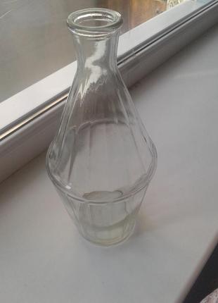 Стеклянный графин ,бутылка .винтаж ссср клеймо2 фото