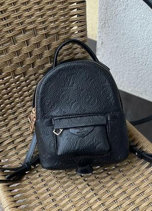 Чорний жіночий рюкзак louis vuitton palm springs mini