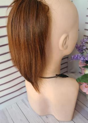 Винтажный шиньон хвост бабетта 100% натуральный волос10 фото