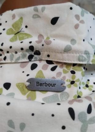 Barbour женская рубашка белая с цветочным принтом размер 388 фото