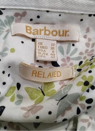 Barbour женская рубашка белая с цветочным принтом размер 386 фото