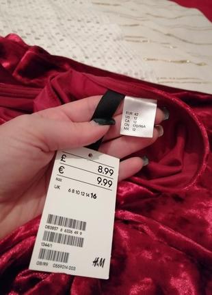 Бархатне плаття h&m 4