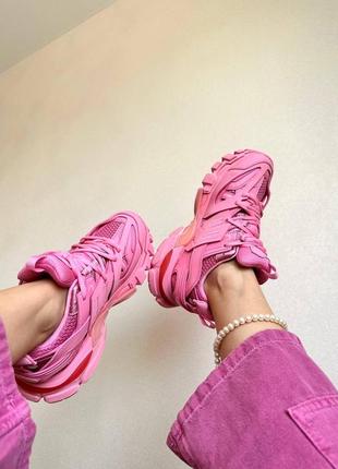 Демисезонное разовые кроссовки balenciaga track pink розовые женские кроссовки balenciaga track2 фото