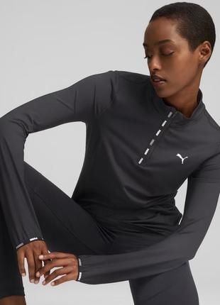 Толстовка puma strong quarter-zip training sweatshirt women