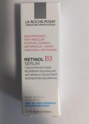 La roche-posay retinol b3 pure retinol serum  интенсивная антивозрастная корректирующая сыворотка.