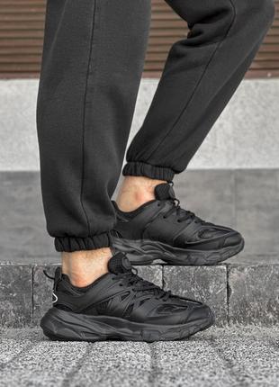 Легкі чорні кросівки чоловічі, весняні-осінні,весна-літо,демісезон,екошкіра,чоловіче взуття