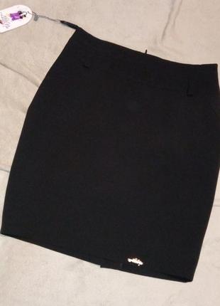 Черная юбка с подкладкой s m