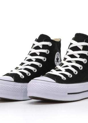 Женские кеди converse Guitar hight black white 36-37-38-39-40-416 фото