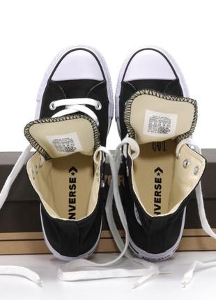 Женские кеди converse Guitar hight black white 36-37-38-39-40-417 фото