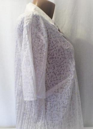 Шикарна білосніжна блуза сорочка для статичної дами4 фото