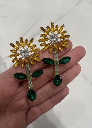 Сережки соняшники