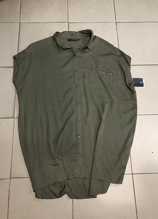 Классная удлинённая рубашка zara