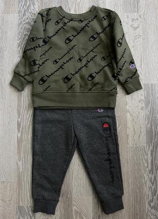 Теплый костюм champion детский на мальчика спортивный повседневный