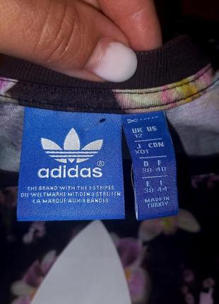 Майка с цветами adidas4 фото