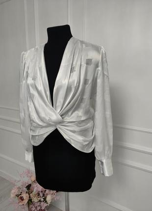 Нарядная белая блуза2 фото