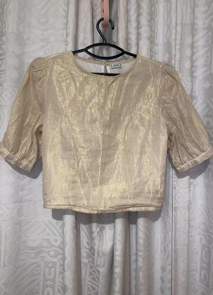 Блуза сорочка рубашка золота бренд