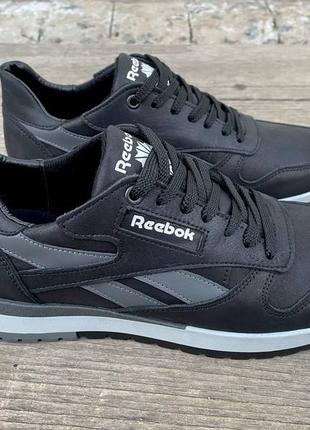 Мужские кожаные кроссовки reebok4 фото