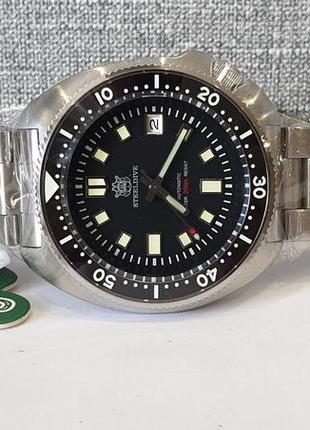 Чоловічий годинник часы steeldive 200m automatic sapphire ceramic black captain willard
