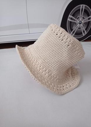 C&a. в'язаний літній капелюх. бавовна.