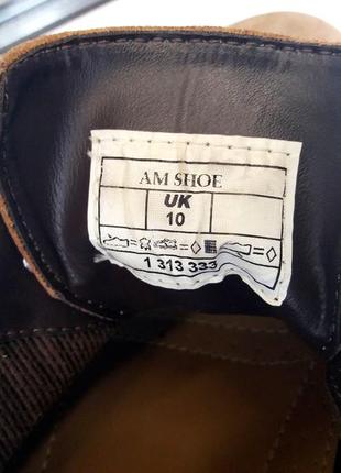 Стиль и  комфорт прочные туфли  "am shoe ®" германия! 44 р5 фото