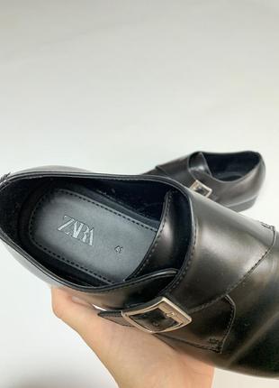 Мужские классические кожаные туфли от zara6 фото