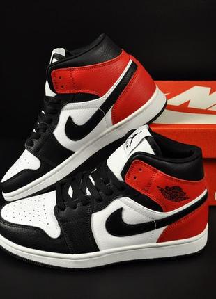 Подростковые высокие кроссовки nike air jordan 1 унисекс6 фото