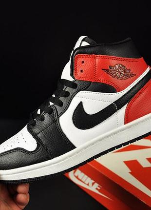 Подростковые высокие кроссовки nike air jordan 1 унисекс7 фото