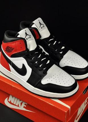 Подростковые высокие кроссовки nike air jordan 1 унисекс8 фото