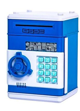 Копилка сейф, детский банкомат с кодовым замком number bank5 фото