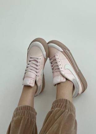 Женские кроссовки nike court legacy pink топ качества6 фото