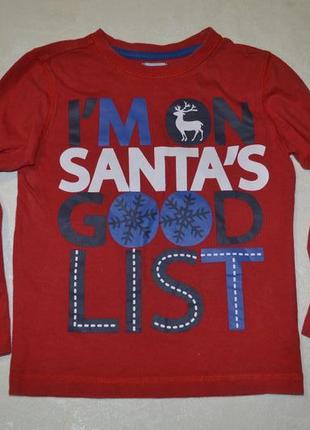 Новорічний дитячий лонгслив джемпер f&f (еф енд еф)