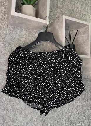 Шорти легкі літні короткі в горох розмір s