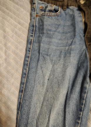 Двухцветные джинсы мом5 фото