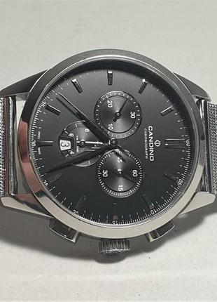 Чоловічий годинник часы сandino с4517 sapphire 43mm 100m chronograph