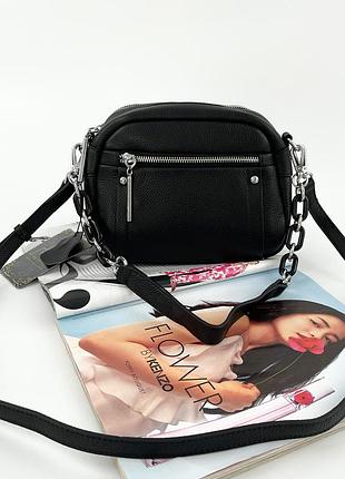 Жіноча шкіряна сумка через та на плече polina & eiterou