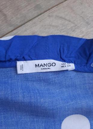 Блуза-рубашка mango вискоза4 фото