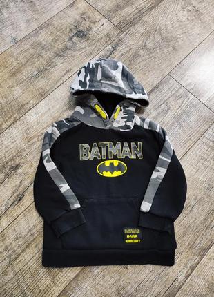 Толстовка, кофта с капюшоном, primark, batman, р. 92-98, 2-3 года