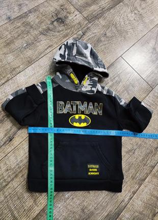 Толстовка, кофта с капюшоном, primark, batman, р. 92-98, 2-3 года7 фото