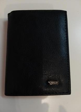 Чоловічий гаманець з екошкіри cavaldi m4-f16