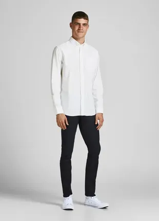 Сорочка jack&jones brook oxford white2 фото