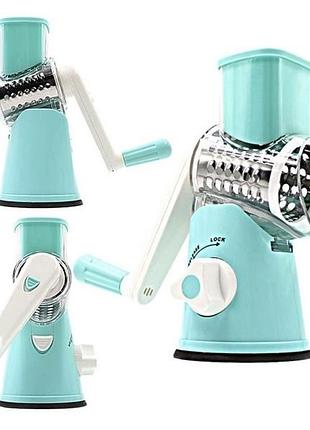 В наявності овочерізка мультіслайсер tabletop drum grater kitchen master professional green
