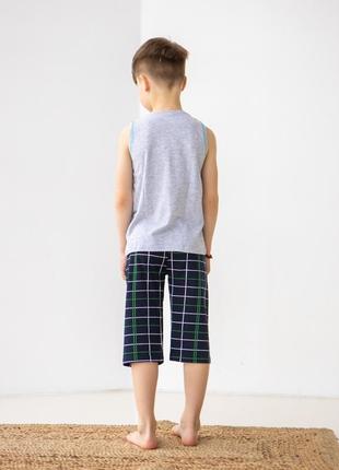 Детская пижама с шортами на мальчика размер 3-4, 5-6, 7-8.2 фото