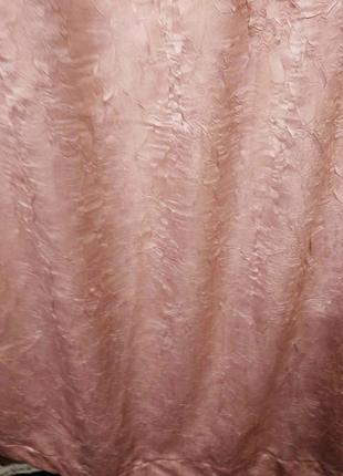 Штора пудрового цвета