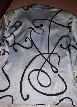 Роскошная классическая блуза из 100% шёлка размер m (38/ 46 укр)2 фото