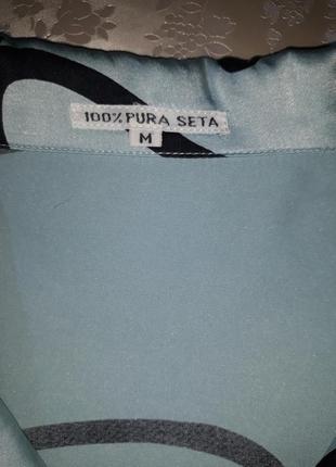 Розкішна класична блуза з 100% шовку розмір m (38/ 46 укр)7 фото