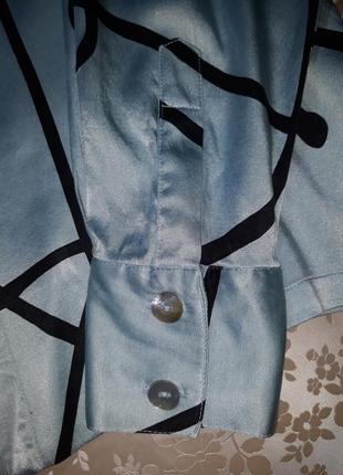 Розкішна класична блуза з 100% шовку розмір m (38/ 46 укр)4 фото