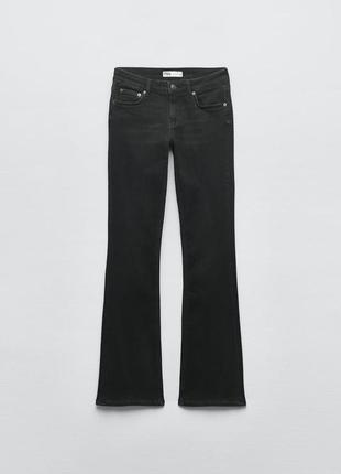 Джинсы slim fit - flared leg - low rise zw zara woman jeans2 фото