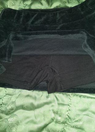 Велюровая юбка -шорты2 фото