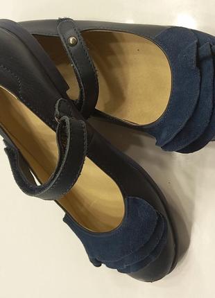 Кожаные туфли для девочки lapsi