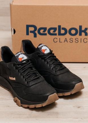 Мужские кроссовки reebok, чоловічі шкіряні кросівки1 фото